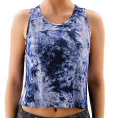 Workout Crop Tops for Women Tie Dye Sleeveless Tank Top 3 pcs