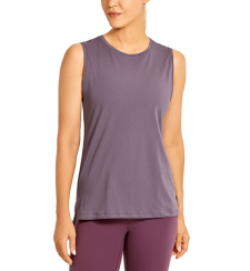 Womens Cotton Workout Tank Tops Loose Fit Yoga Sleeveless Shirts Muscle Tank 3 pcs